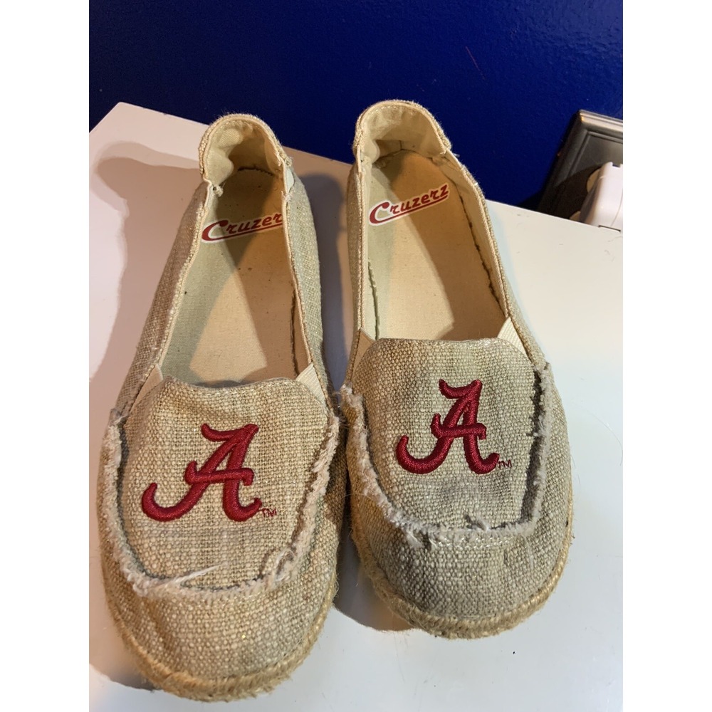 Alabama Crimson Tide Campus Cruzerz Women's Size 6 Slip On Shoes Bama‎ College